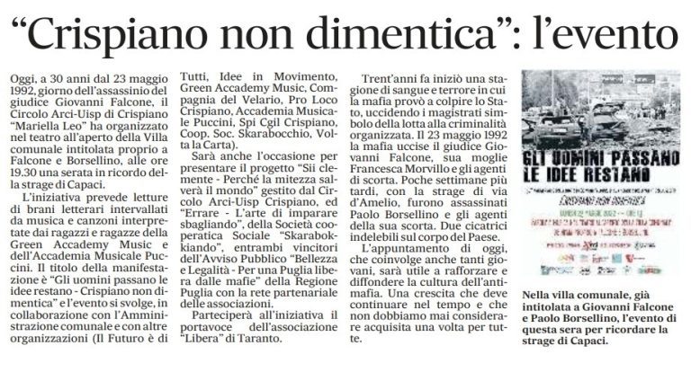 news-crispiano-non-dimentica